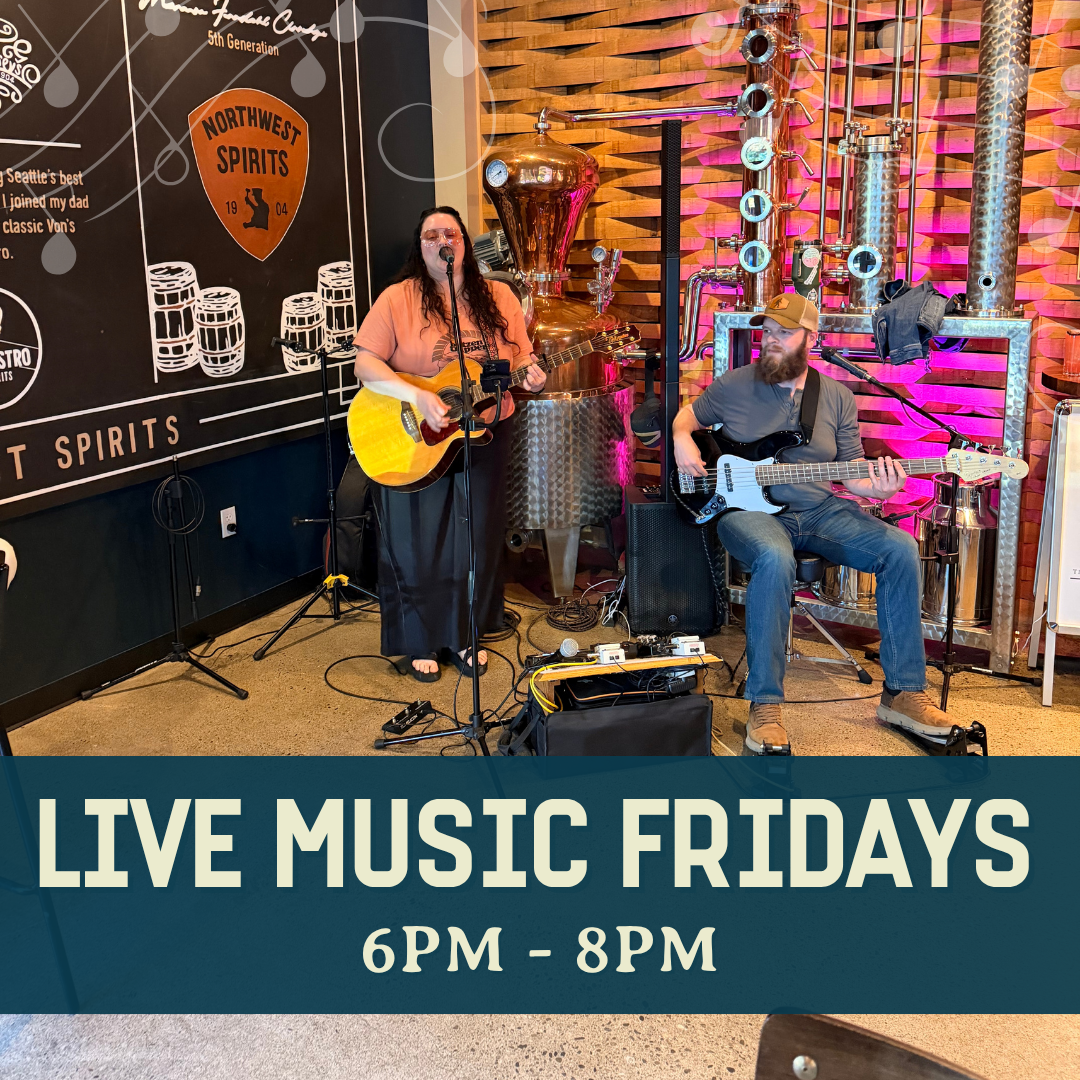 Live Music Fridays in Woodinville at Northwest Spirits