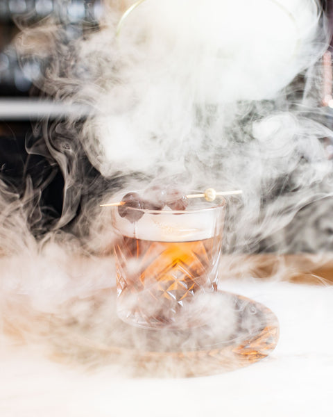 Smoked Black Manhattan
