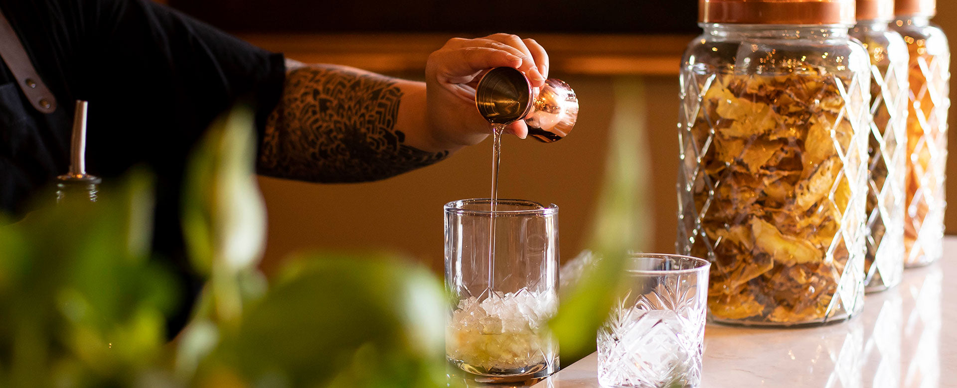 drink being poured