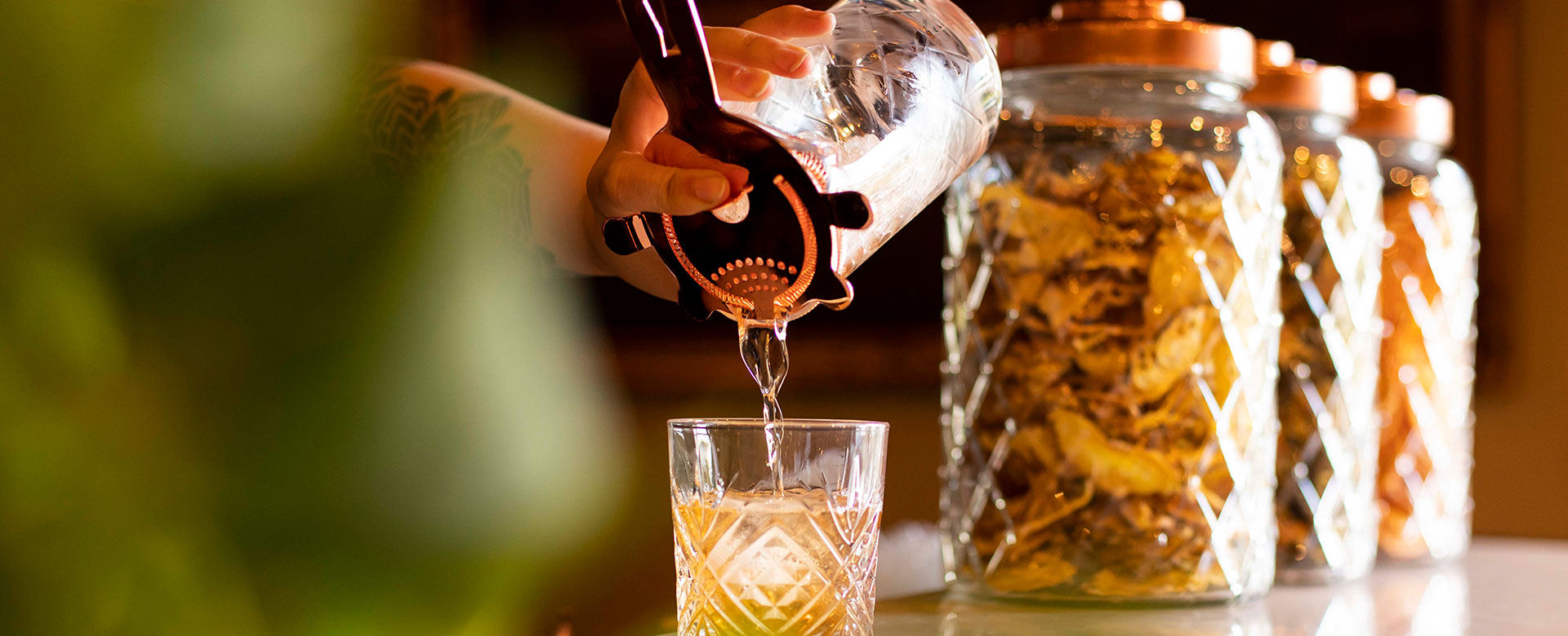 drink being poured